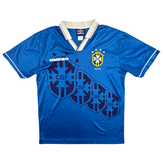 1993/94 Brazil Away Football Shirt (L) Umbro
