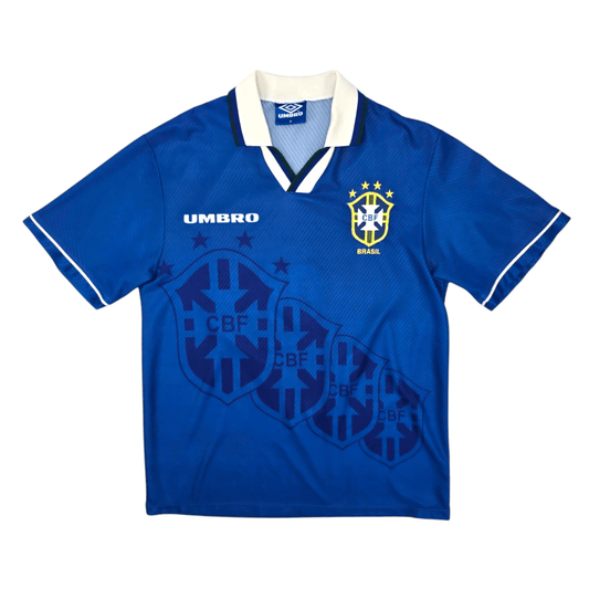 1993/94 Brazil Away Football Shirt (M) Umbro