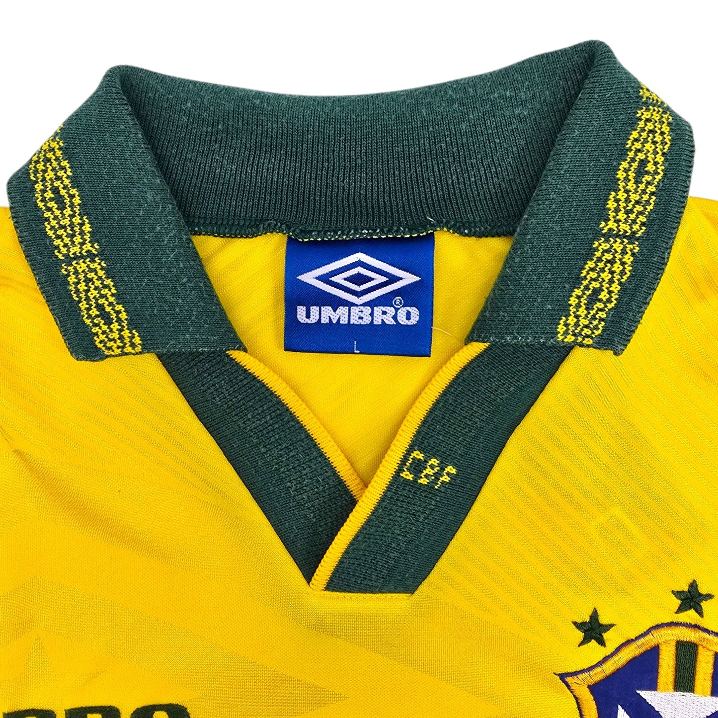 1993/94 Brazil Home Football Shirt (L) Umbro