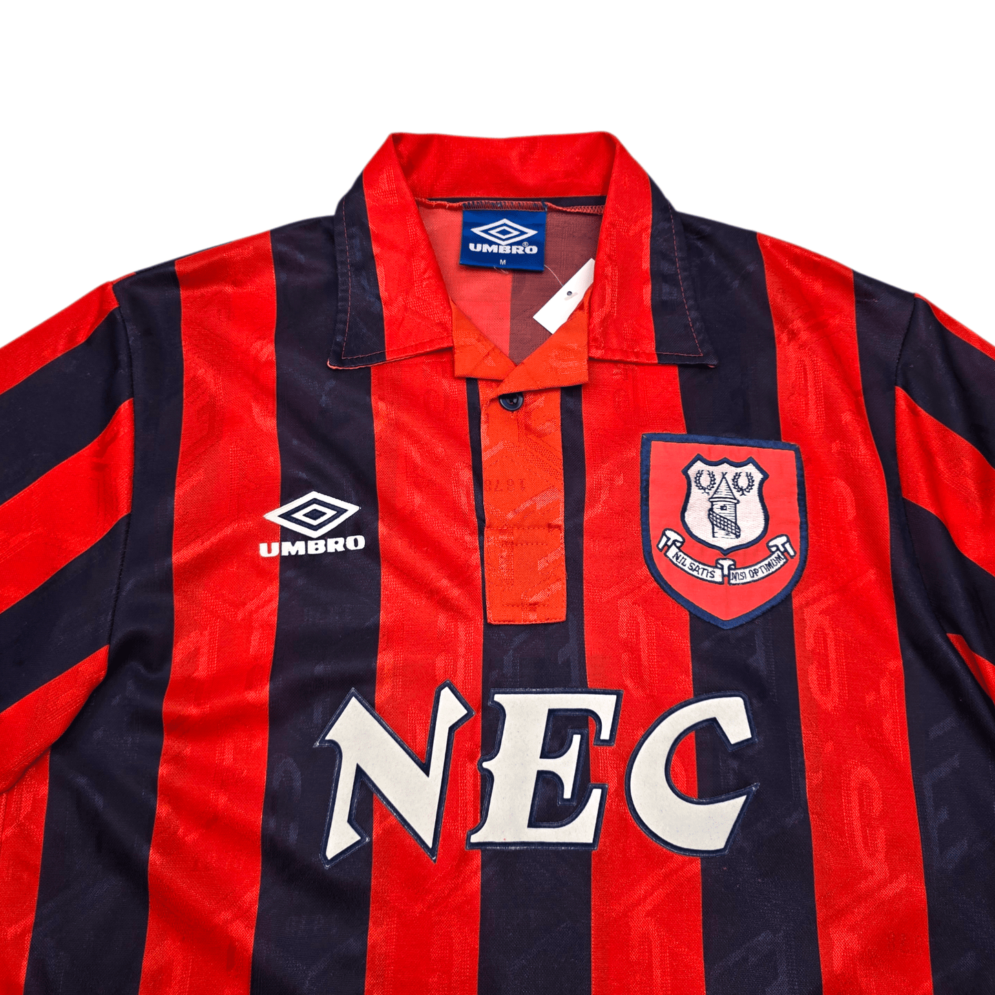 1993/94 Everton Away Football Shirt (M) Umbro #17 Limpar