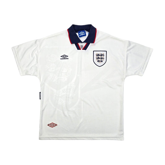 1993/95 England Home Football Shirt (L) Umbro