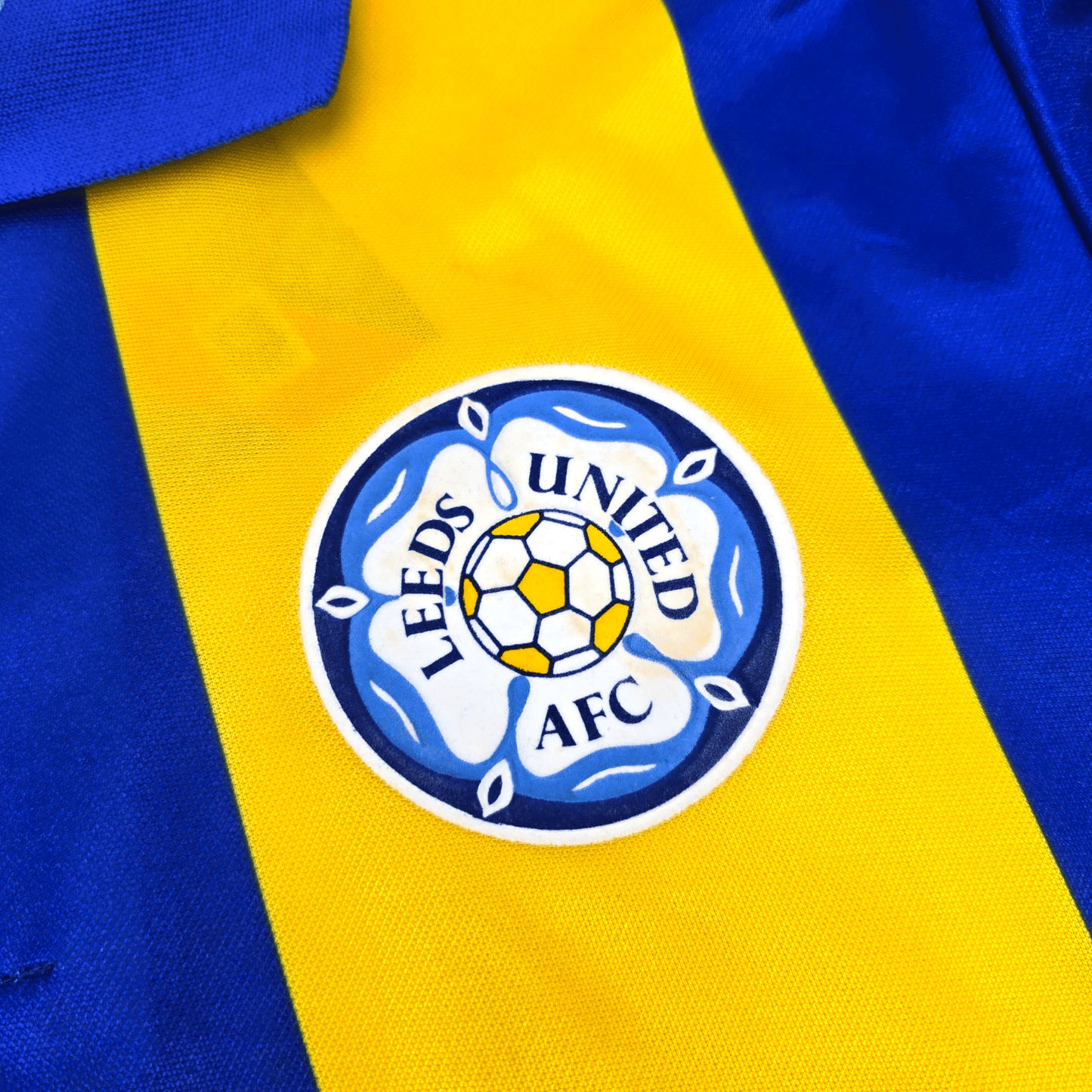 1993/95 Leeds United Away Football Shirt (M) Asics #11 Speed