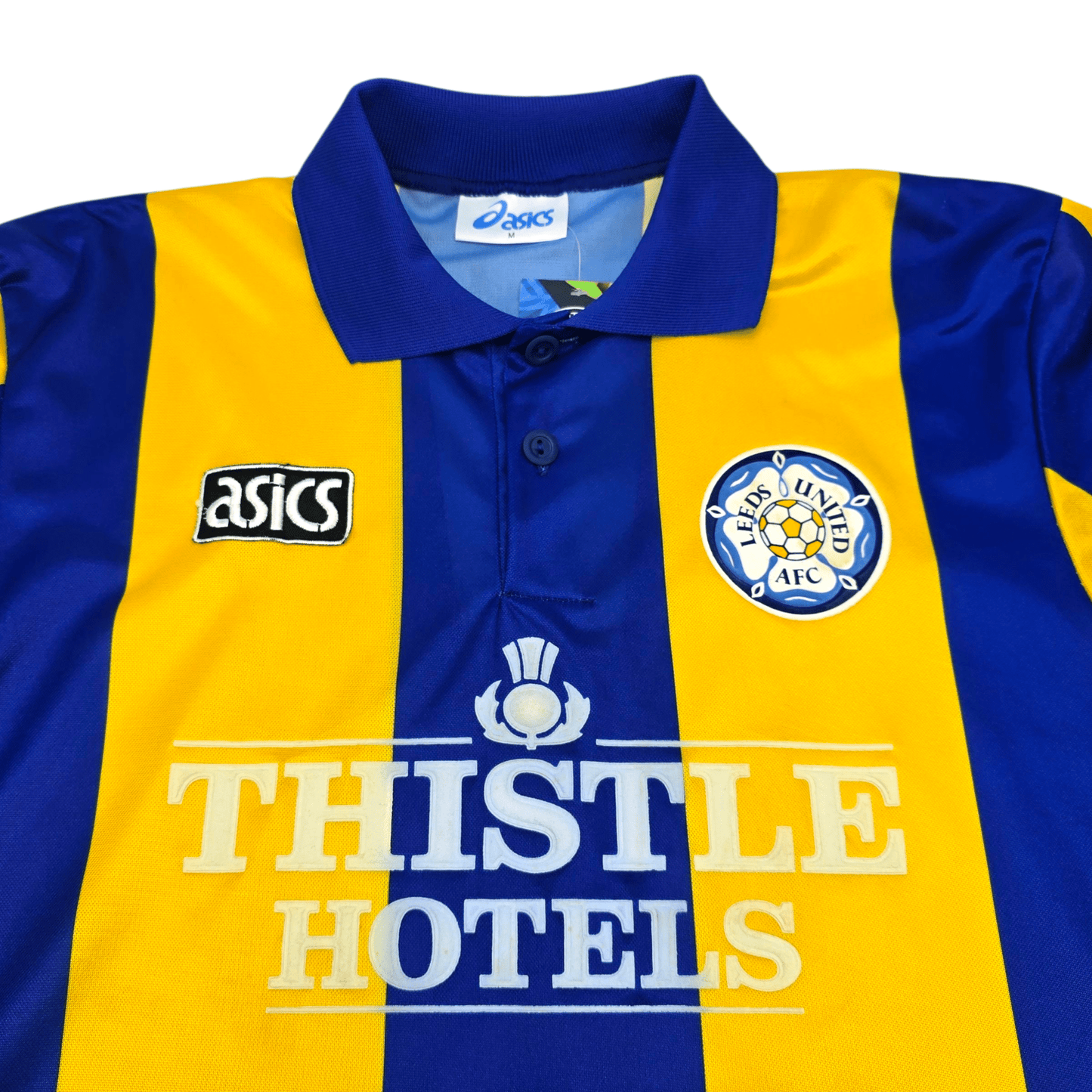 1993/95 Leeds United Away Football Shirt (M) Asics #11 Speed