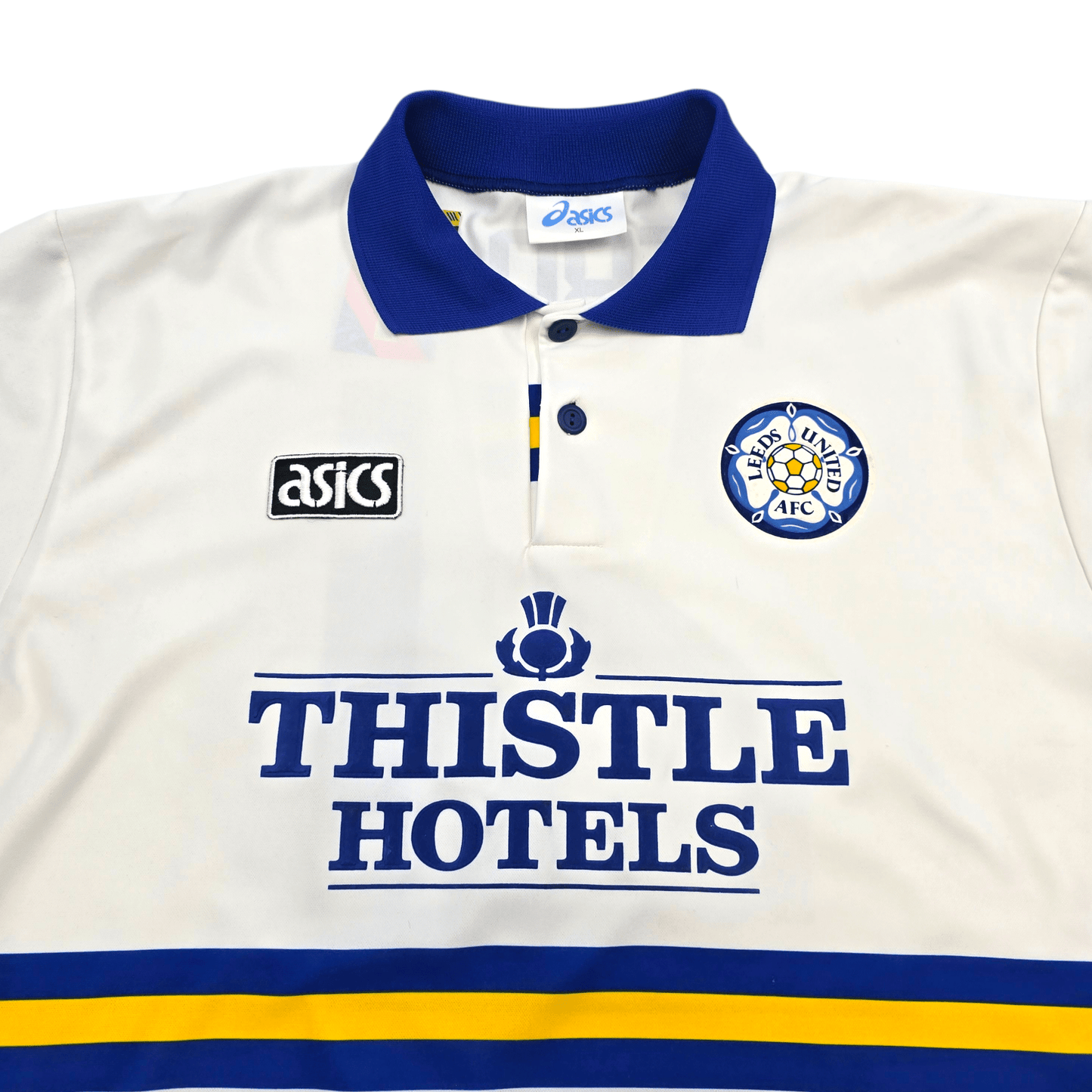 1993/95 Leeds United Home Football Shirt (XL) Asics #21 Yeboah