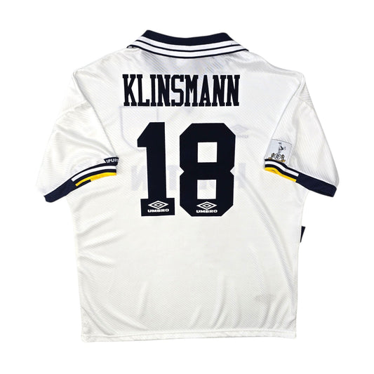 1993/95 Tottenham Hotspur Home Football Shirt (XL) Umbro #18 Klinsmann