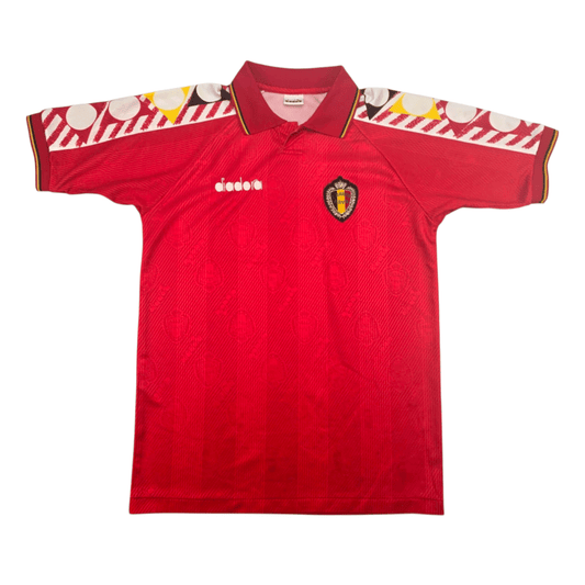 1994/95 Belgium Home Football Shirt (M) Diadora