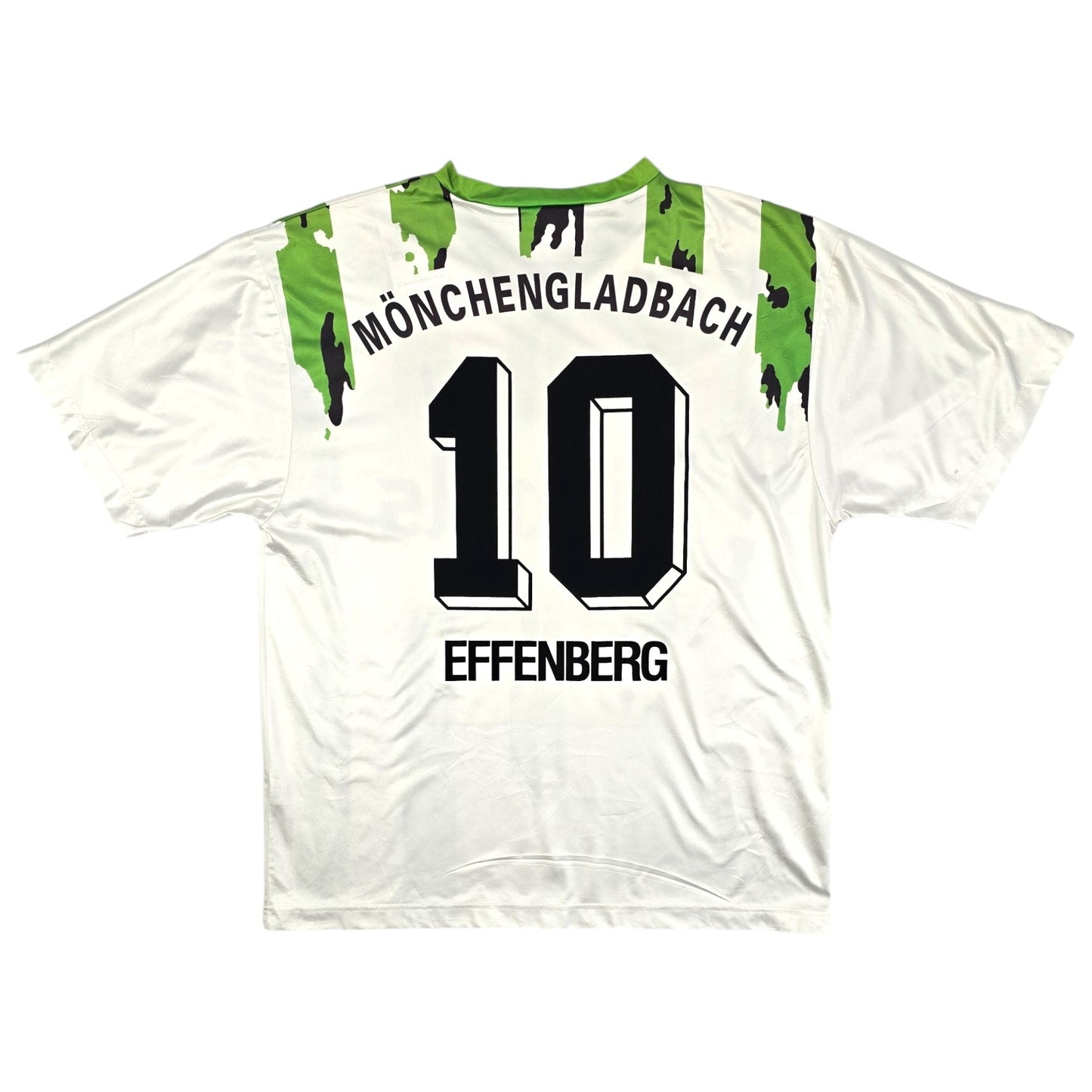 1994/95 Borussia Monchengladbach Home Football Shirt (L) Asics #10 Effenberg