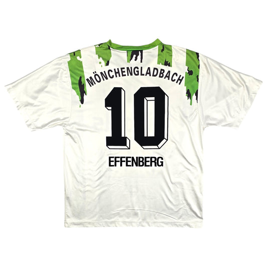 1994/95 Borussia Monchengladbach Home Football Shirt (L) Asics #10 Effenberg