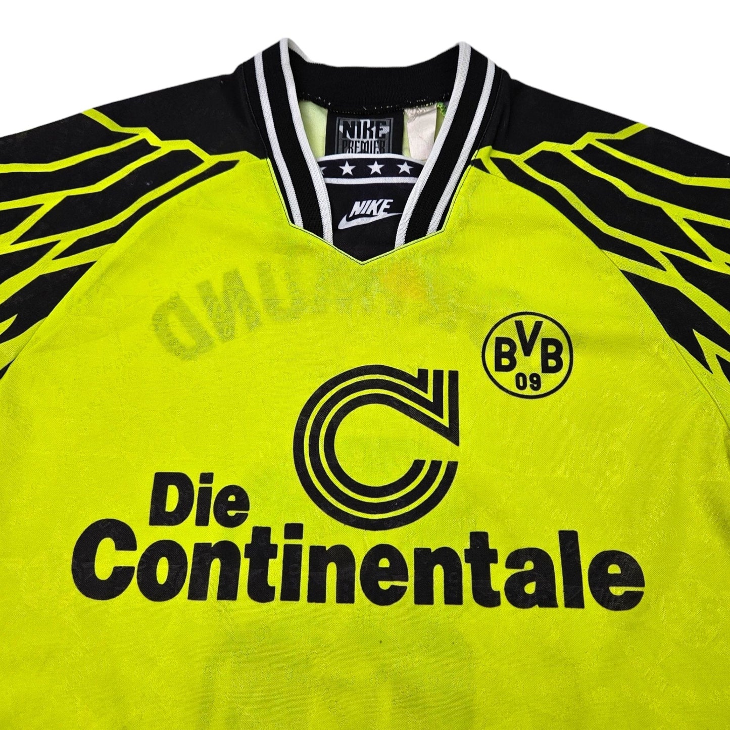 1994/95 Dortmund Home Football Shirt (S) Nike #8 (Signed by Michael Zorc)