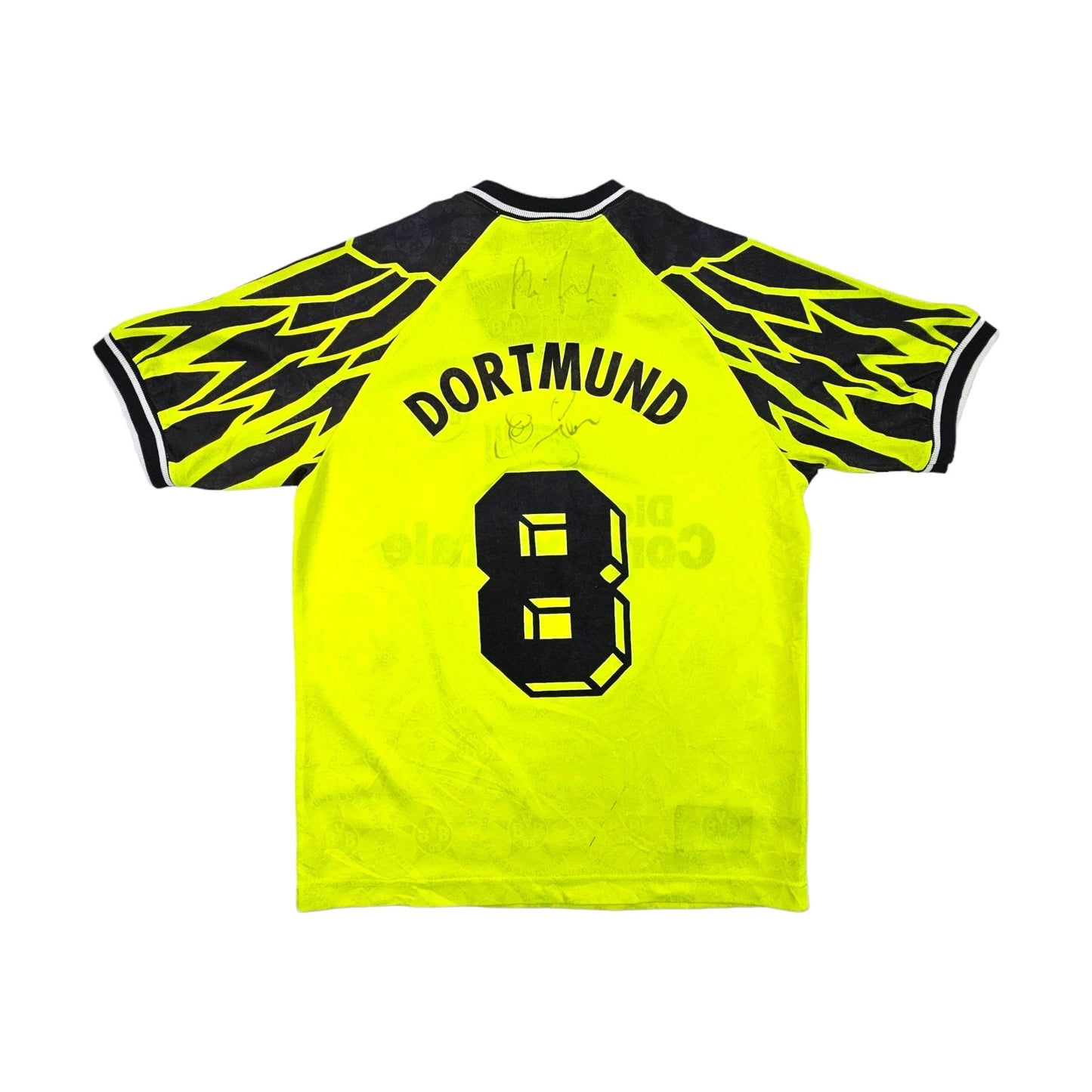 1994/95 Dortmund Home Football Shirt (S) Nike #8 (Signed by Michael Zorc)