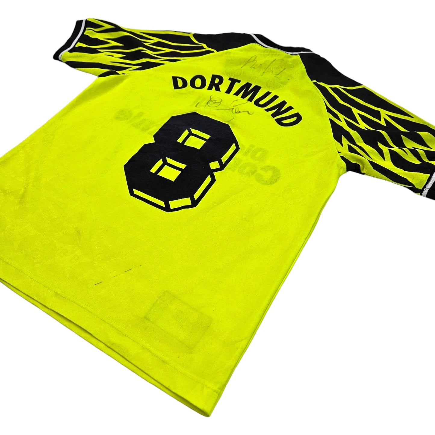 1994/95 Dortmund Home Football Shirt (S) Nike #8 (Signed by Michael Zorc)