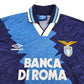 1994/95 Lazio Away Football Shirt (L) Umbro #9 Casiraghi