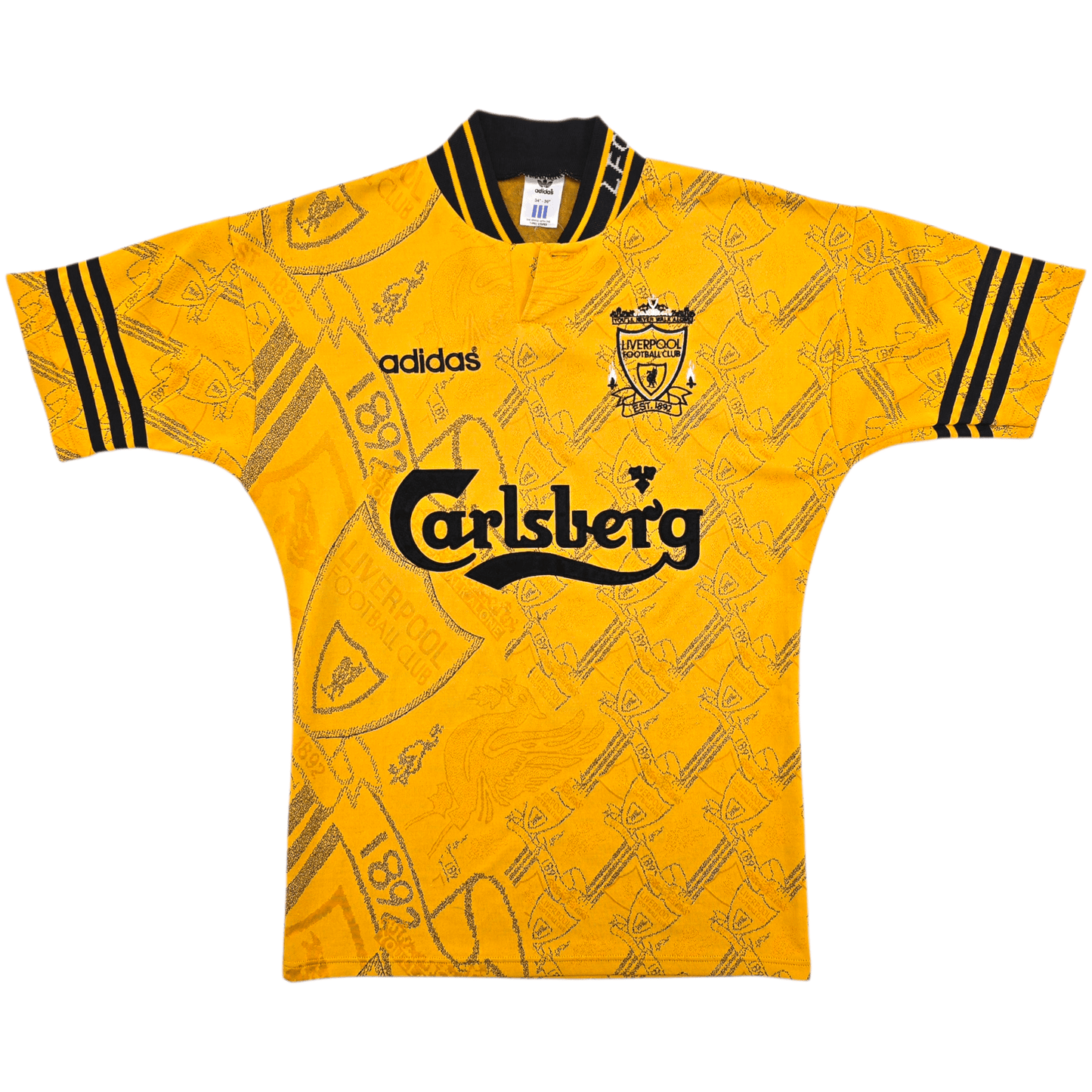 1994/96 Liverpool Away Football Shirt (S) Adidas