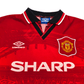 1994/96 Manchester United Home Football Shirt (XL) Umbro