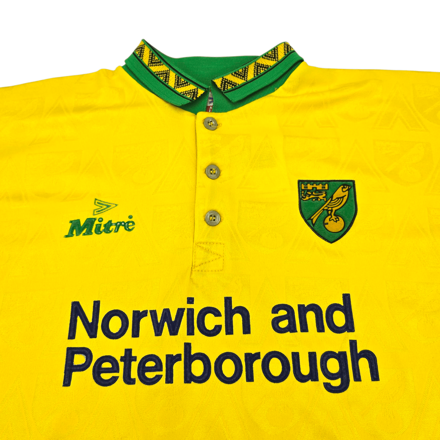1994/96 Norwich City Home Football Shirt (L) Mitre
