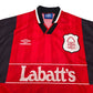 1994/96 Nottingham Forest Home Football Shirt (M) Umbro