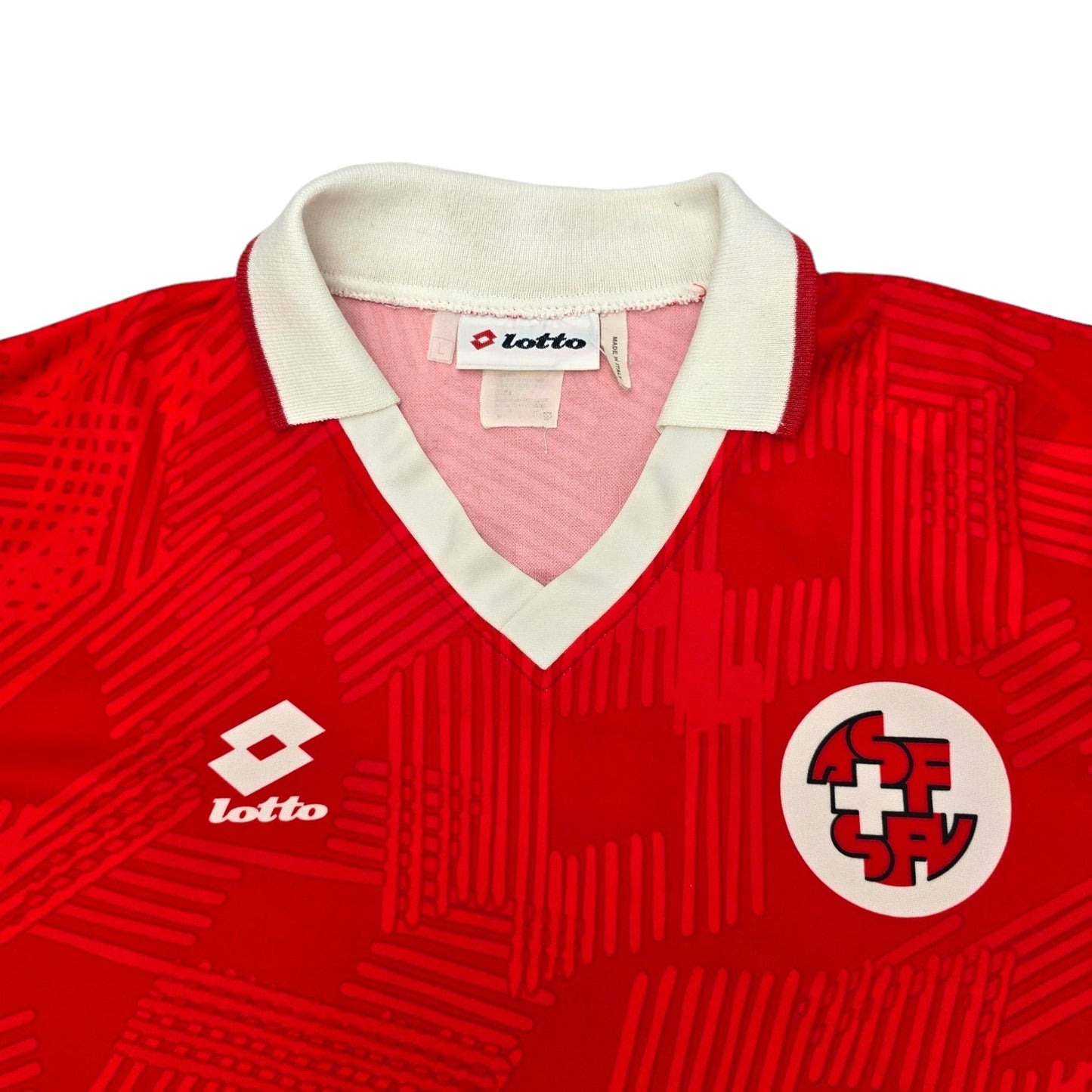 1994/96 Switzerland Home Football Shirt (L) Lotto #9