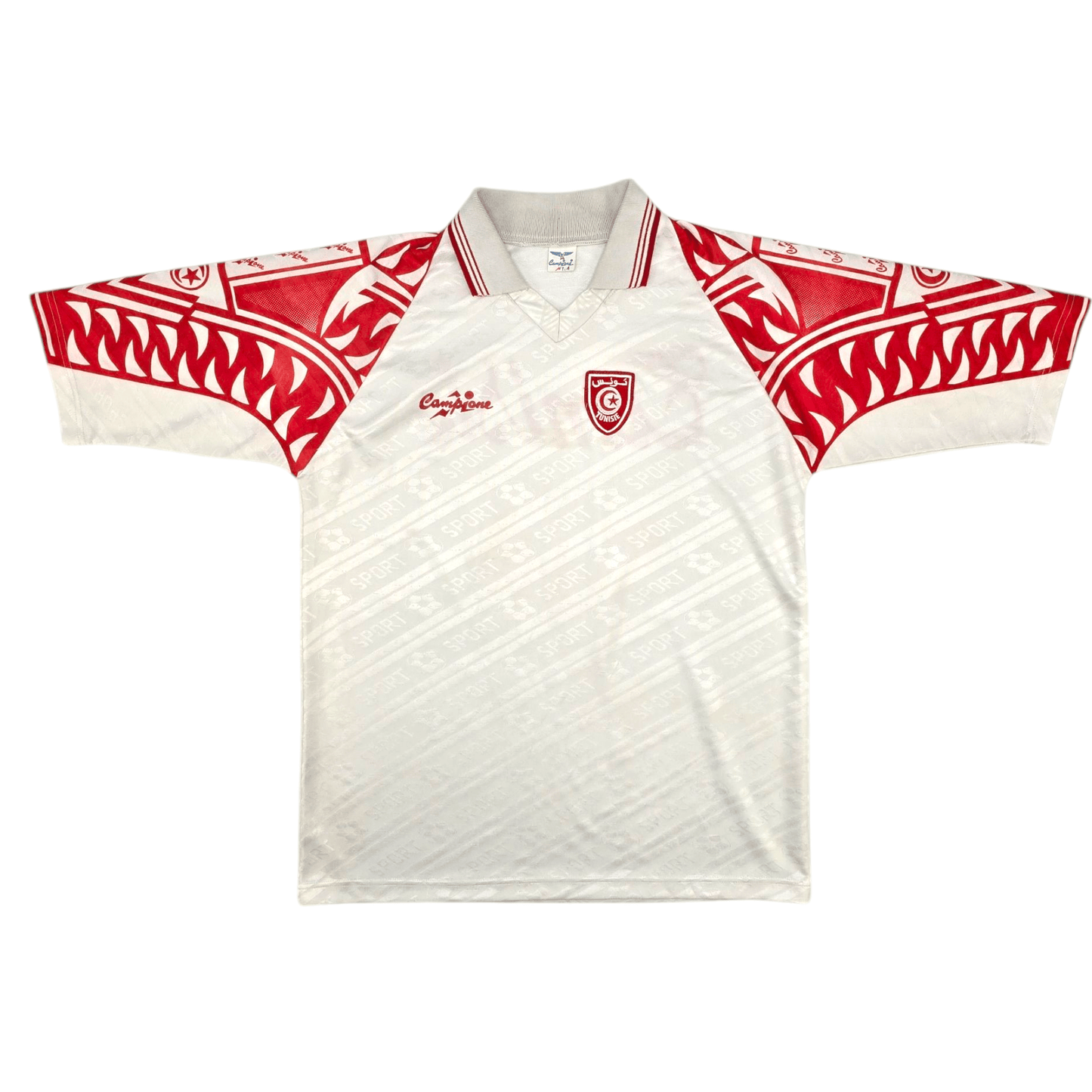 1994/96 Tunisia Home Football Shirt (L) Campione (Rothman Cup)
