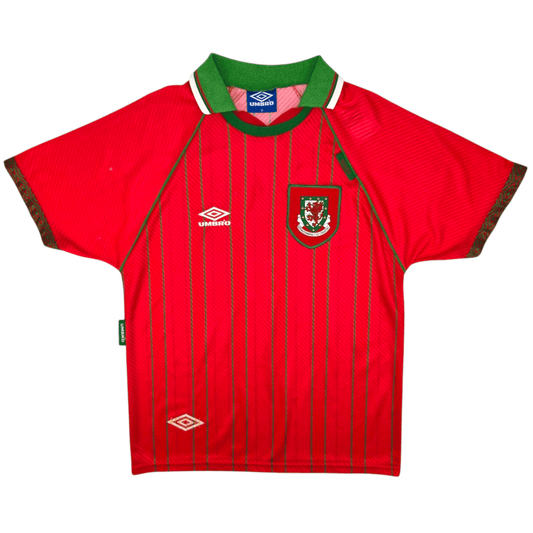 1994/96 Wales Home Football Shirt (M) Umbro