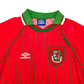 1994/96 Wales Home Football Shirt (M) Umbro