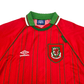 1994/96 Wales Home Football Shirt (M) Umbro