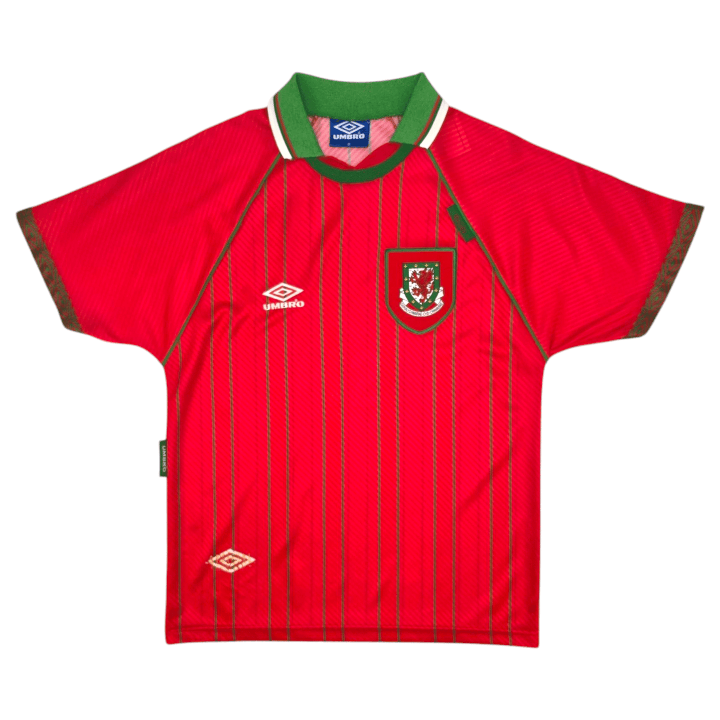 1994/96 Wales Home Football Shirt (M) Umbro