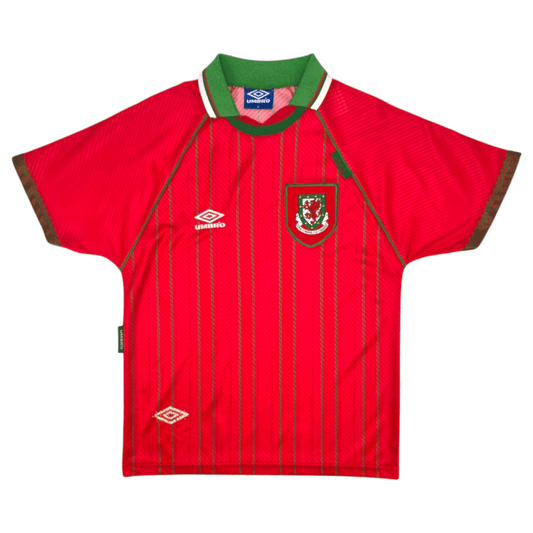 1994/96 Wales Home Football Shirt (M) Umbro