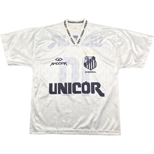 1995 Santos Home Football Shirt (L) Amddma #10