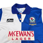 1995/96 Blackburn Rovers Home Football Shirt (M) Asics #9 Shearer