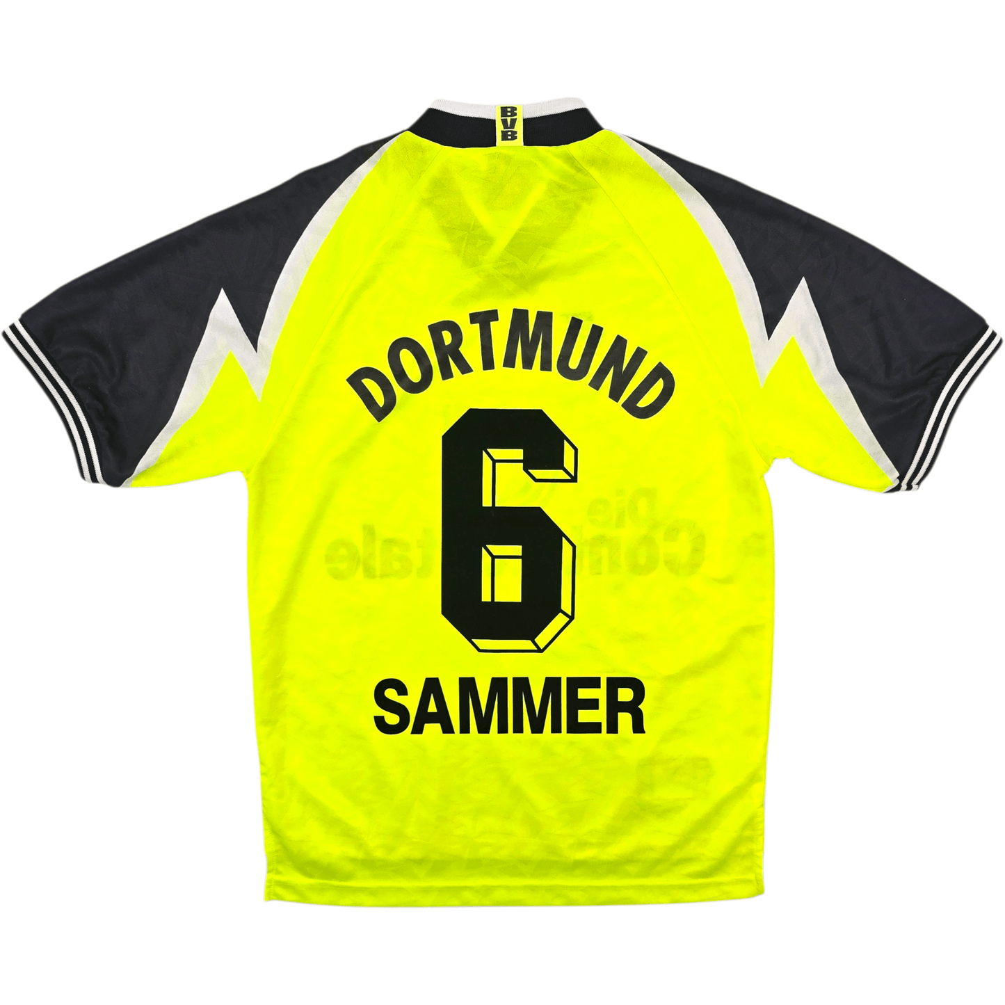 1995/96 Dortmund Home Football Shirt (S) Nike #6 Sammer