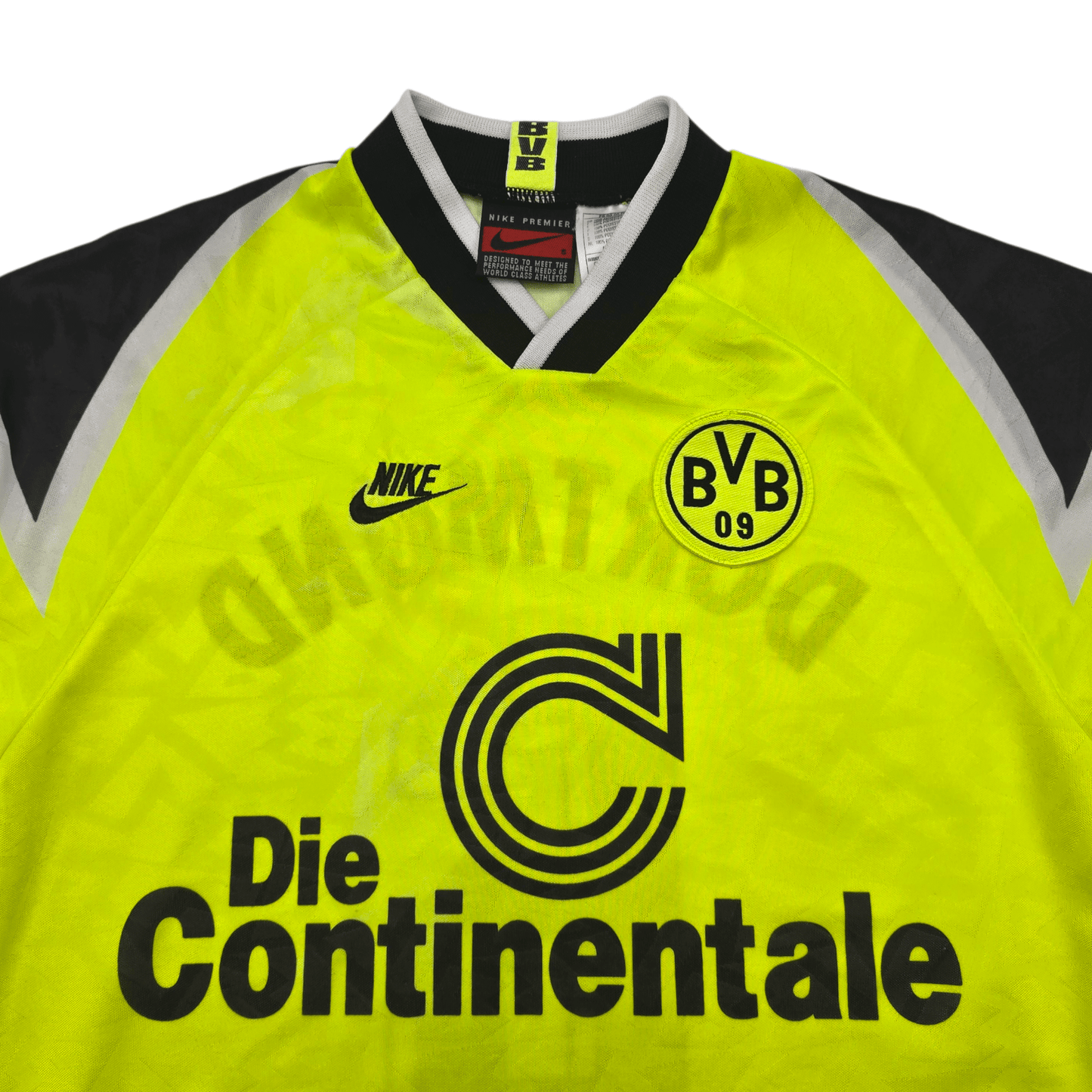 1995/96 Dortmund Home Football Shirt (S) Nike #6 Sammer