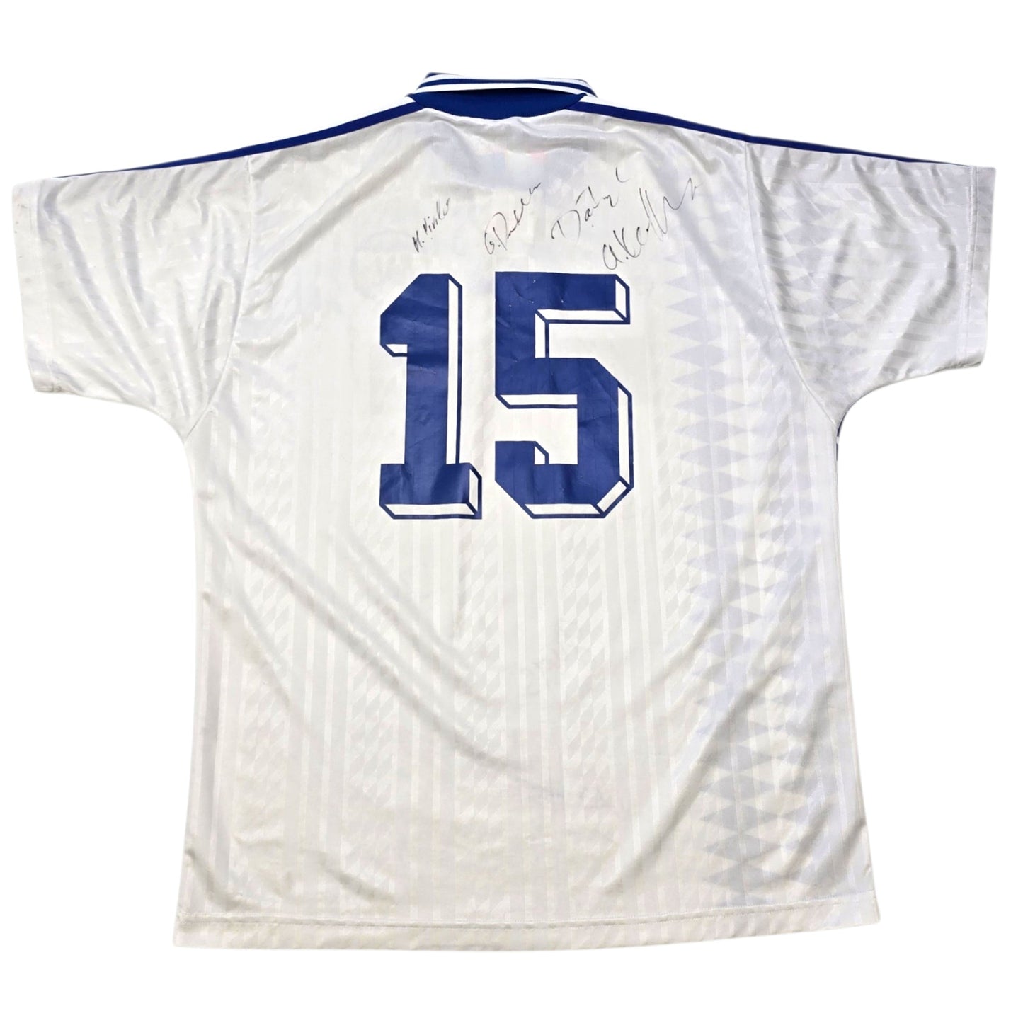 1995/96 Karlsruher SC (UEFA Intertoto Cup) Home Football Shirt (XL) Adidas (Match Issue | Squad Signed)