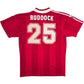 1995/96 Liverpool Home Football Shirt (L) Adidas #25 Ruddock
