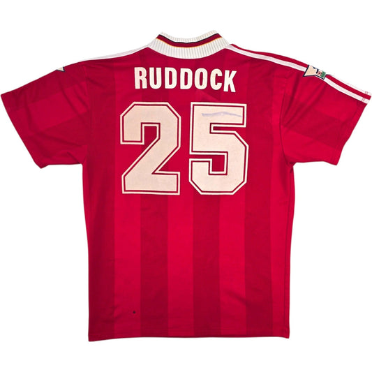 1995/96 Liverpool Home Football Shirt (L) Adidas #25 Ruddock