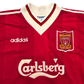 1995/96 Liverpool Home Football Shirt (M) Adidas