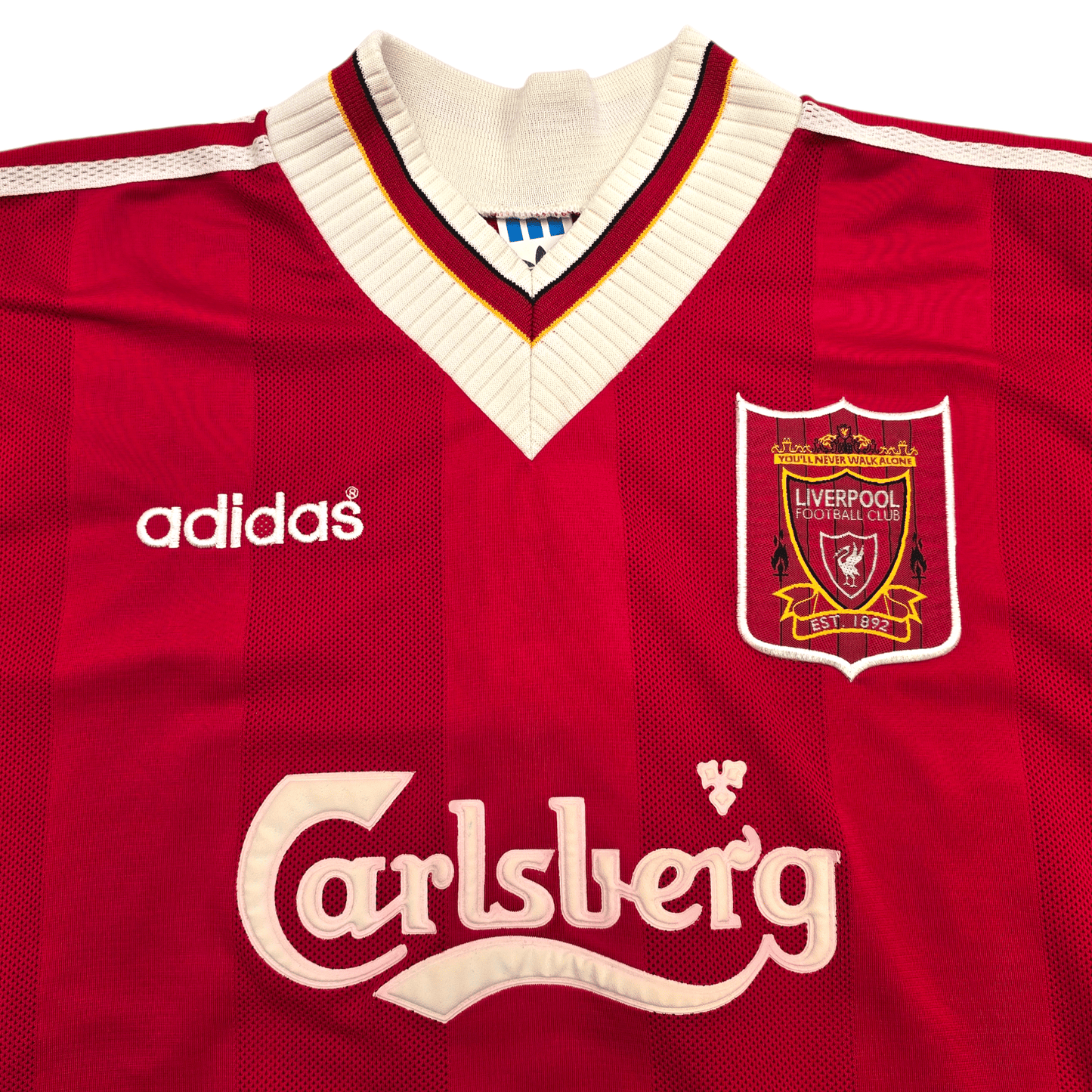 1995/96 Liverpool Home Football Shirt (M) Adidas
