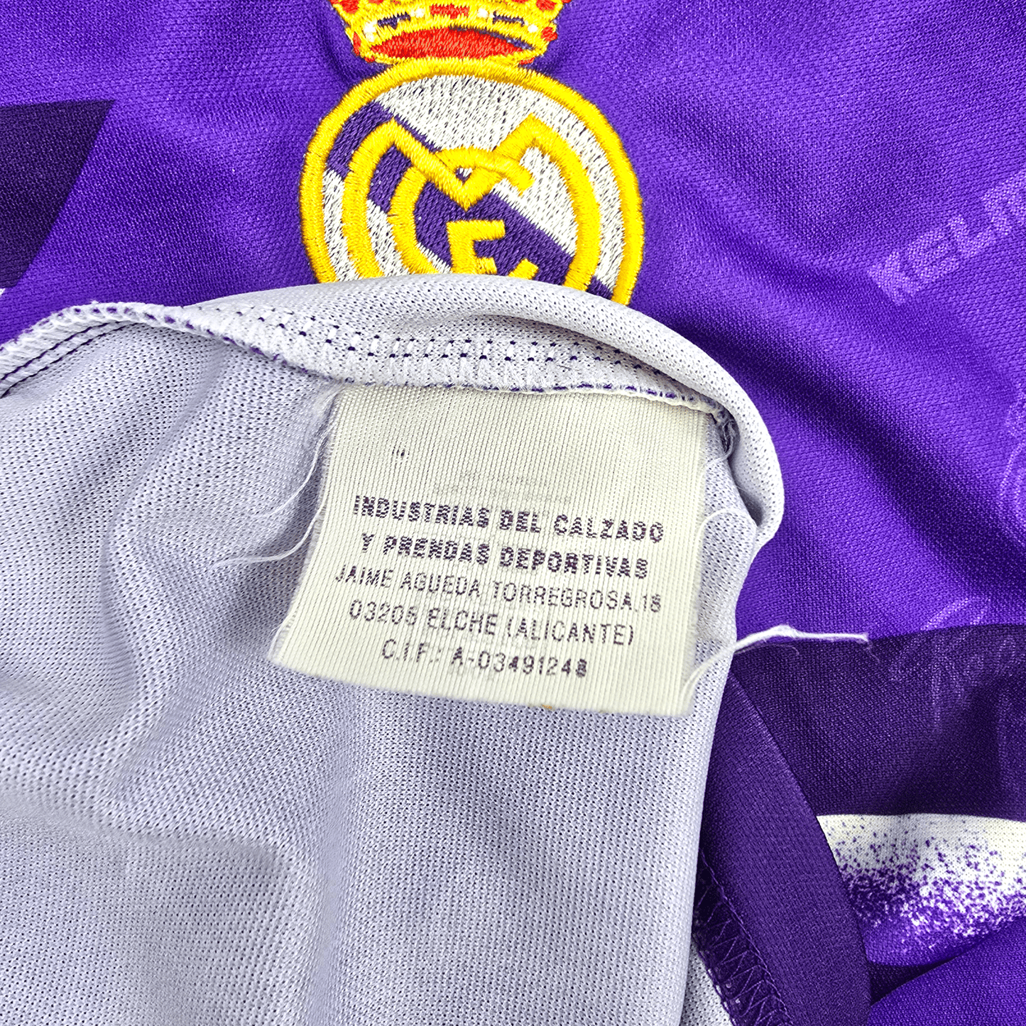 1995/96 Real Madrid Away Football Shirt (XL) Kelme #5