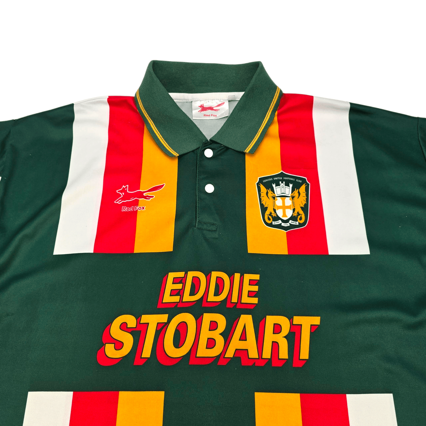 1995/97 Carlisle United Away Football Shirt (L) Red Fox