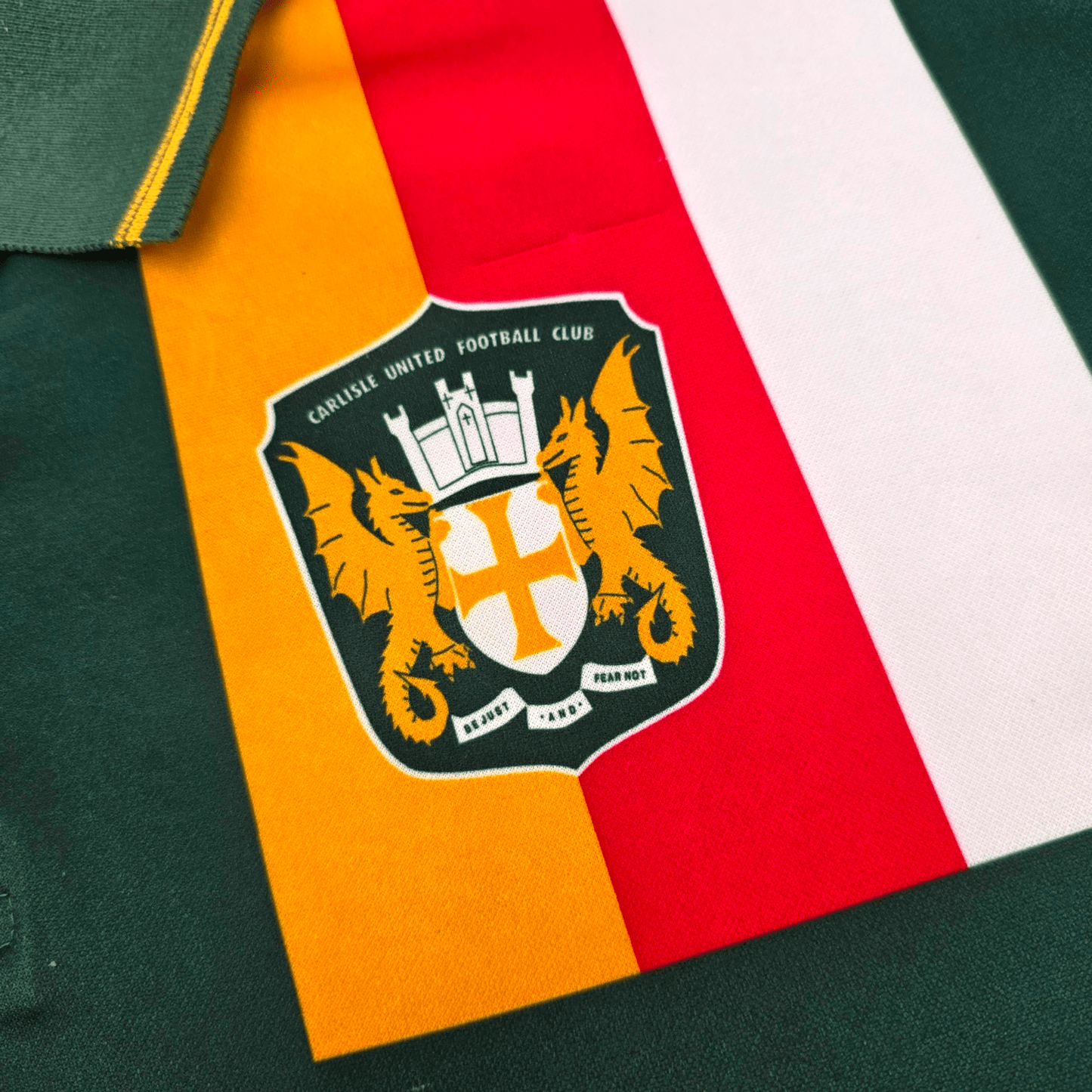 1995/97 Carlisle United Away Football Shirt (L) Red Fox