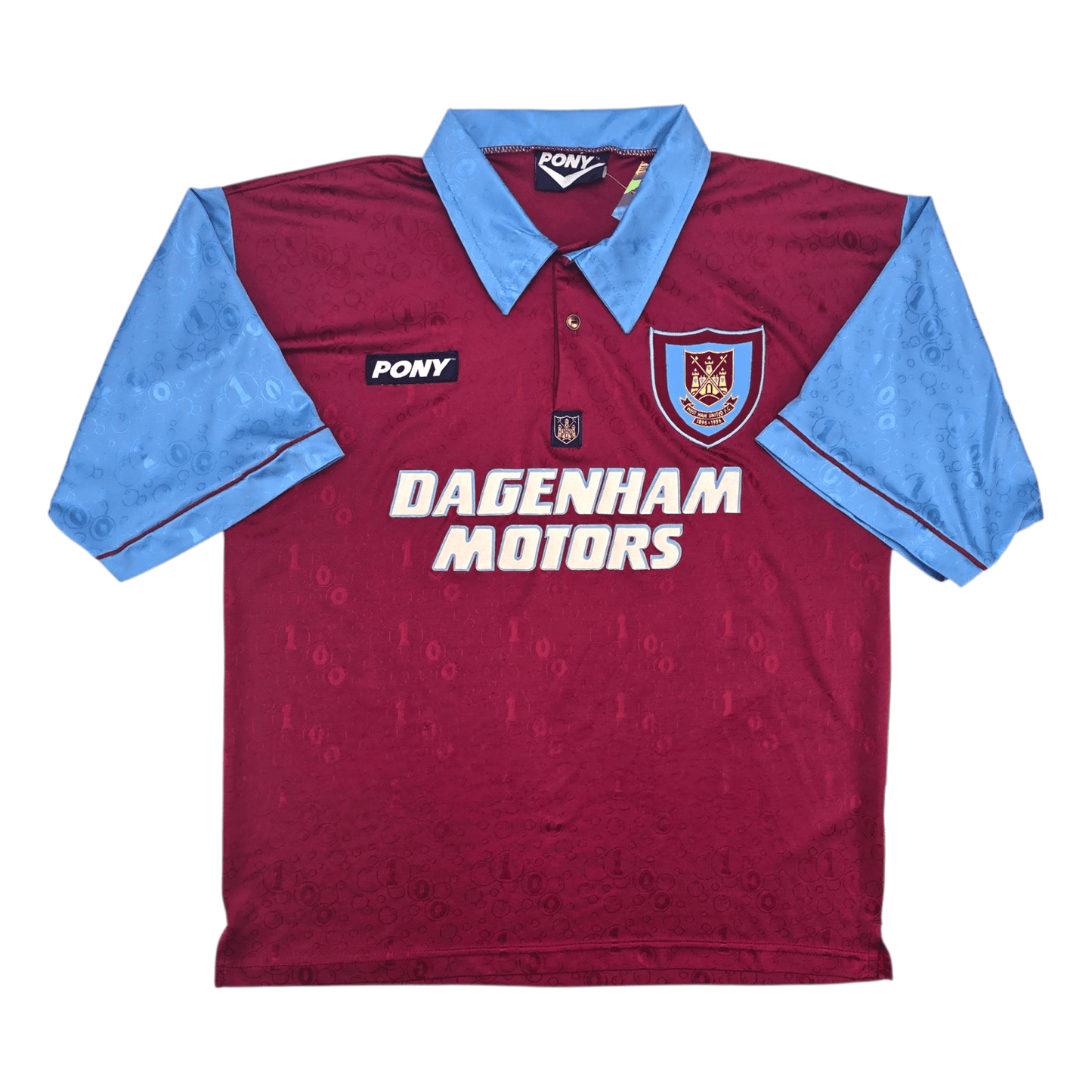 1995/97 West Ham United Home Football Shirt (L) PONY