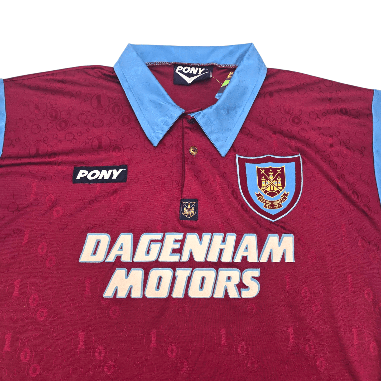 1995/97 West Ham United Home Football Shirt (L) PONY