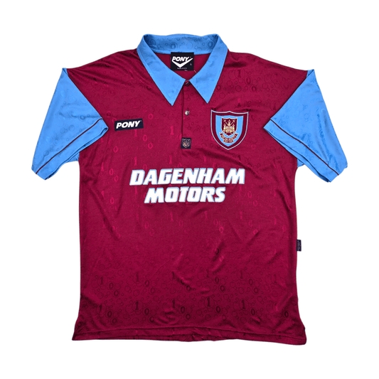 1995/97 West Ham United Home Football Shirt (L) Pony