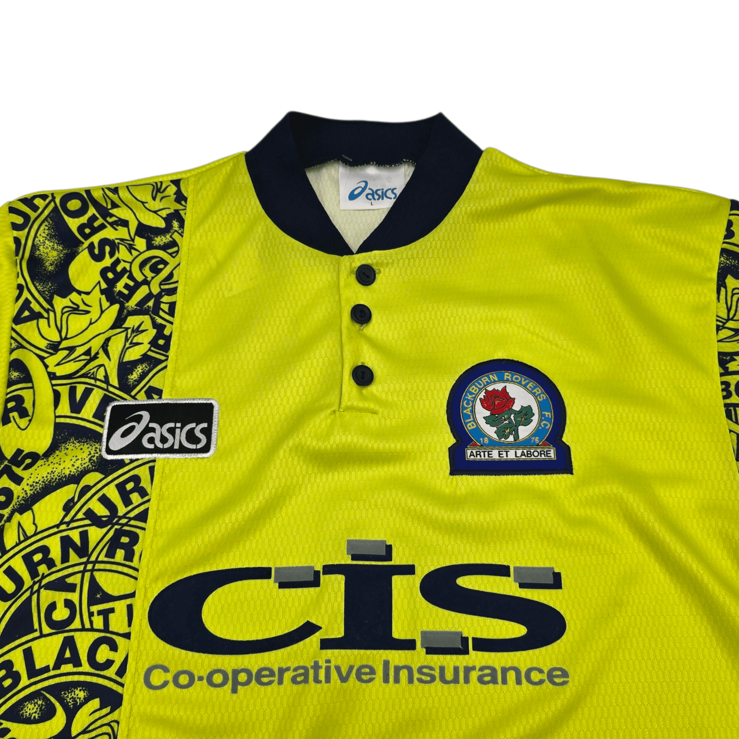 1996/97 Blackburn Rovers Away Football Shirt (L) Asics