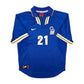 1996/97 Italy Home Football Shirt (XL) Nike #21 Zola