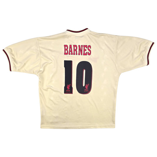 1996/97 Liverpool Away Football Shirt (L) Reebok #10 Barnes