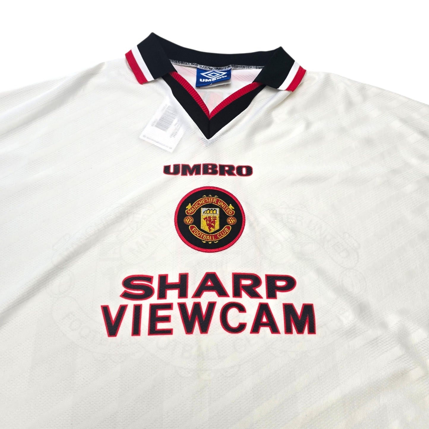 1996/97 Manchester United Away Football Shirt (XL) Umbro #4 May