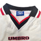 1996/97 Manchester United Away Football Shirt (XL) Umbro #4 May