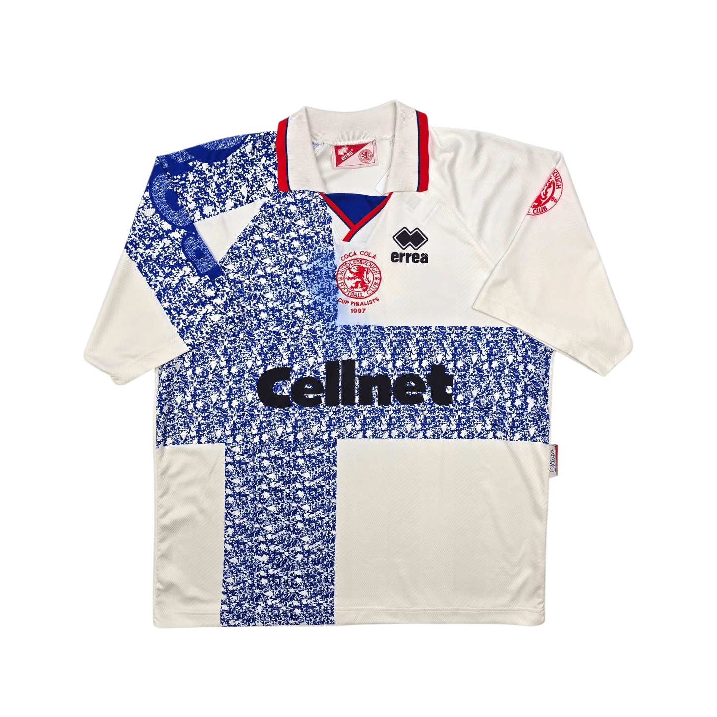 1996/97 Middlesbrough Away Football Shirt (XL) Errea (Coca Cola Cup 1997)