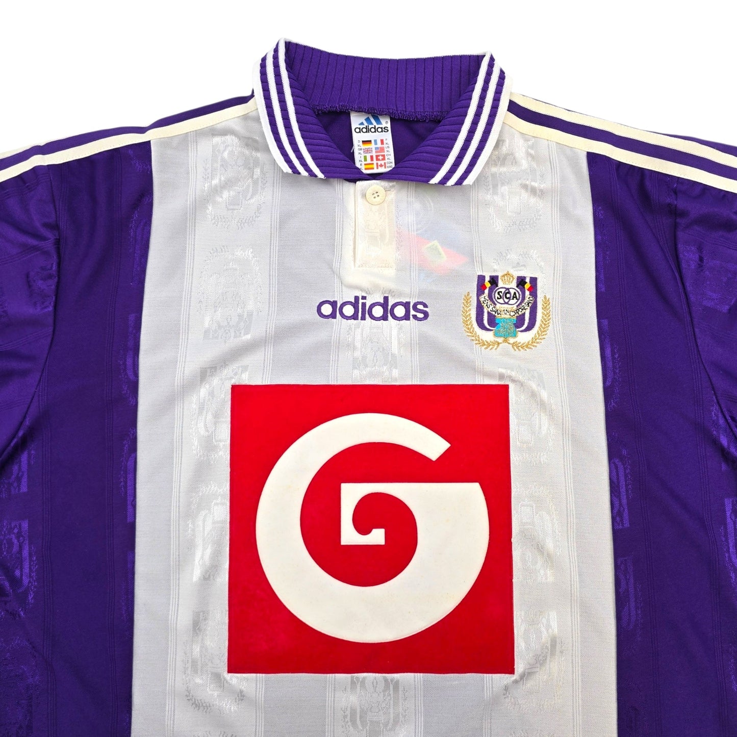 1996/98 Anderlecht Home Football Shirt (XL) Adidas