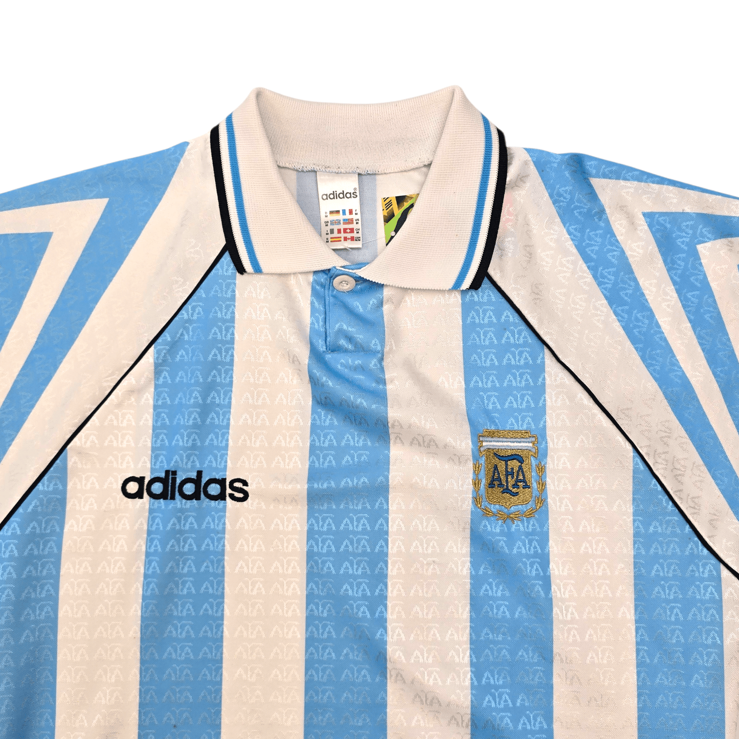 1996/98 Argentina Home Football Shirt (M) Adidas